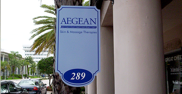 Interior sign — Aegen
