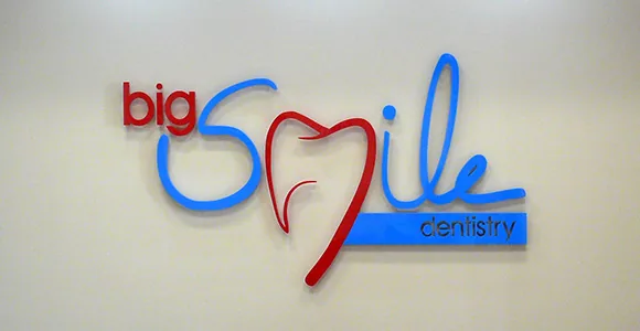Smile Dental interior sign by Shark Signs LLC
