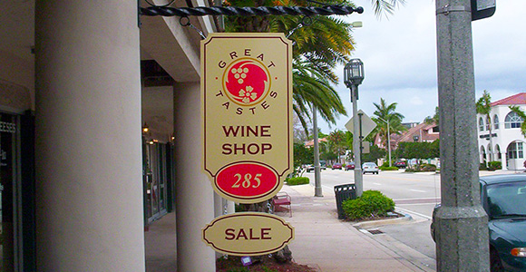 Interior sign — Wine bar